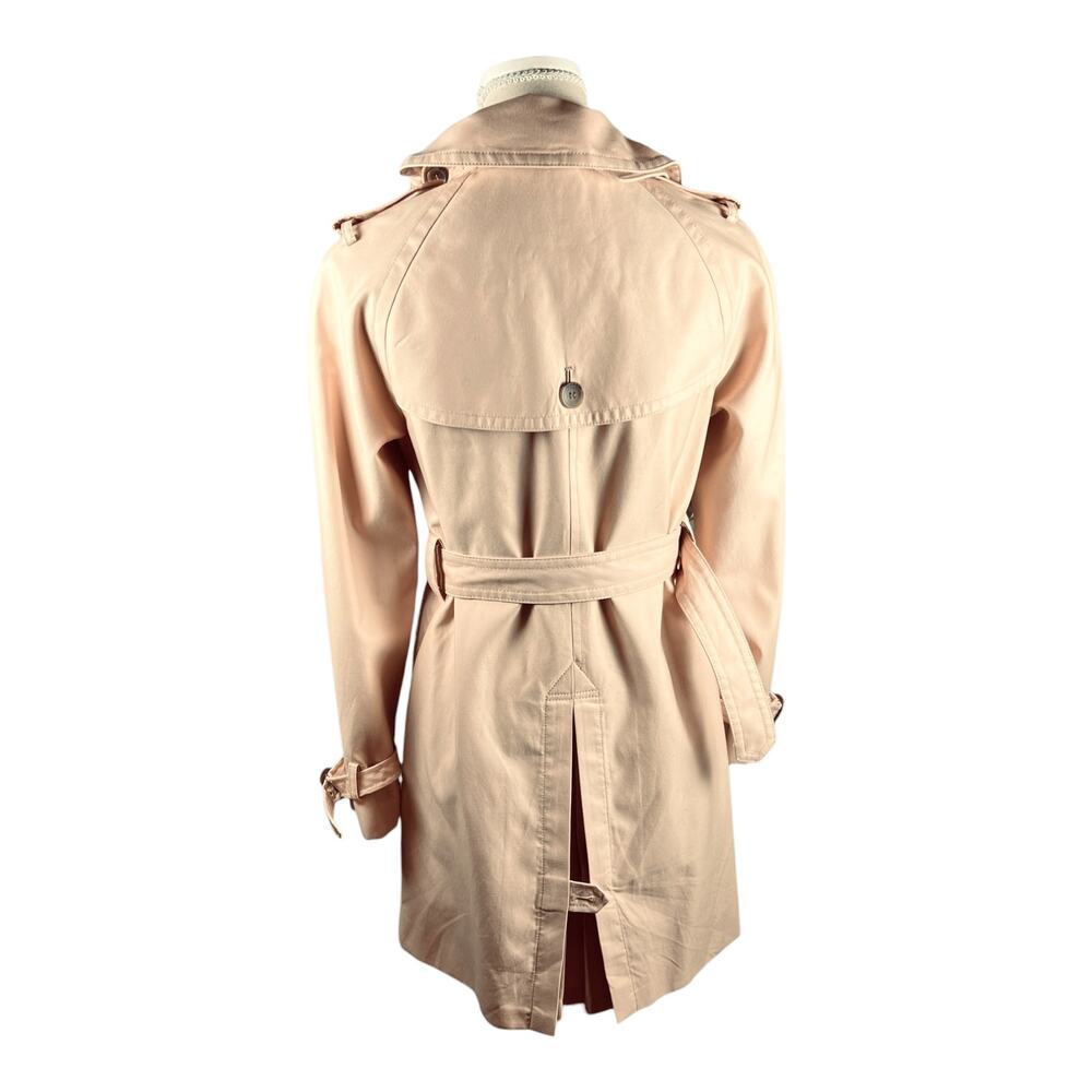 Coach Quartz Pink Double Breasted Belted Trench Coat Size 4 - Picture 12 of 16